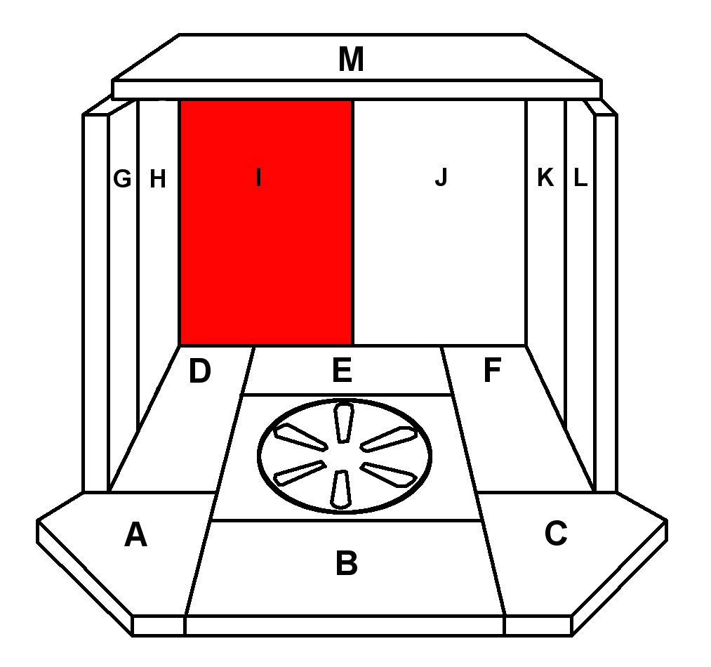 Skantherm Adano Rückwandstein links A Brennraumstein