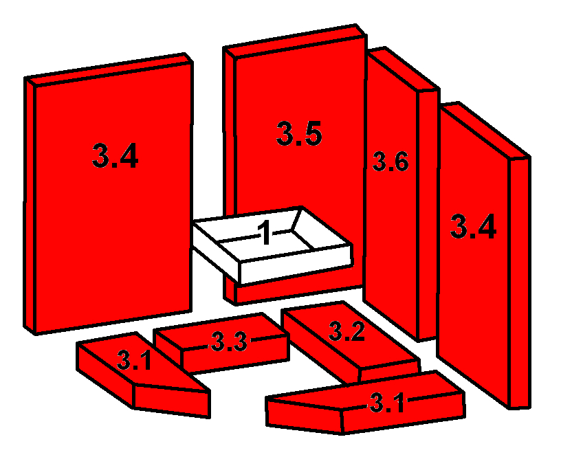 Oranier Skandik 8 revêtement de chambre de combustion A