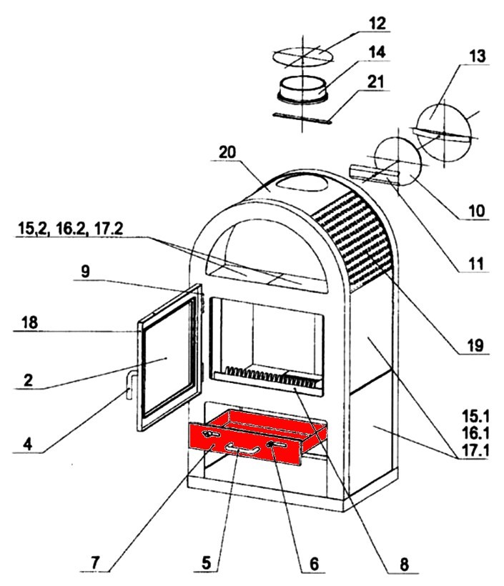 Oranier Viking cendrier A