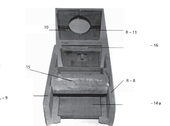 Leda Granat 600 revêtement chambre de combustion arrière bas