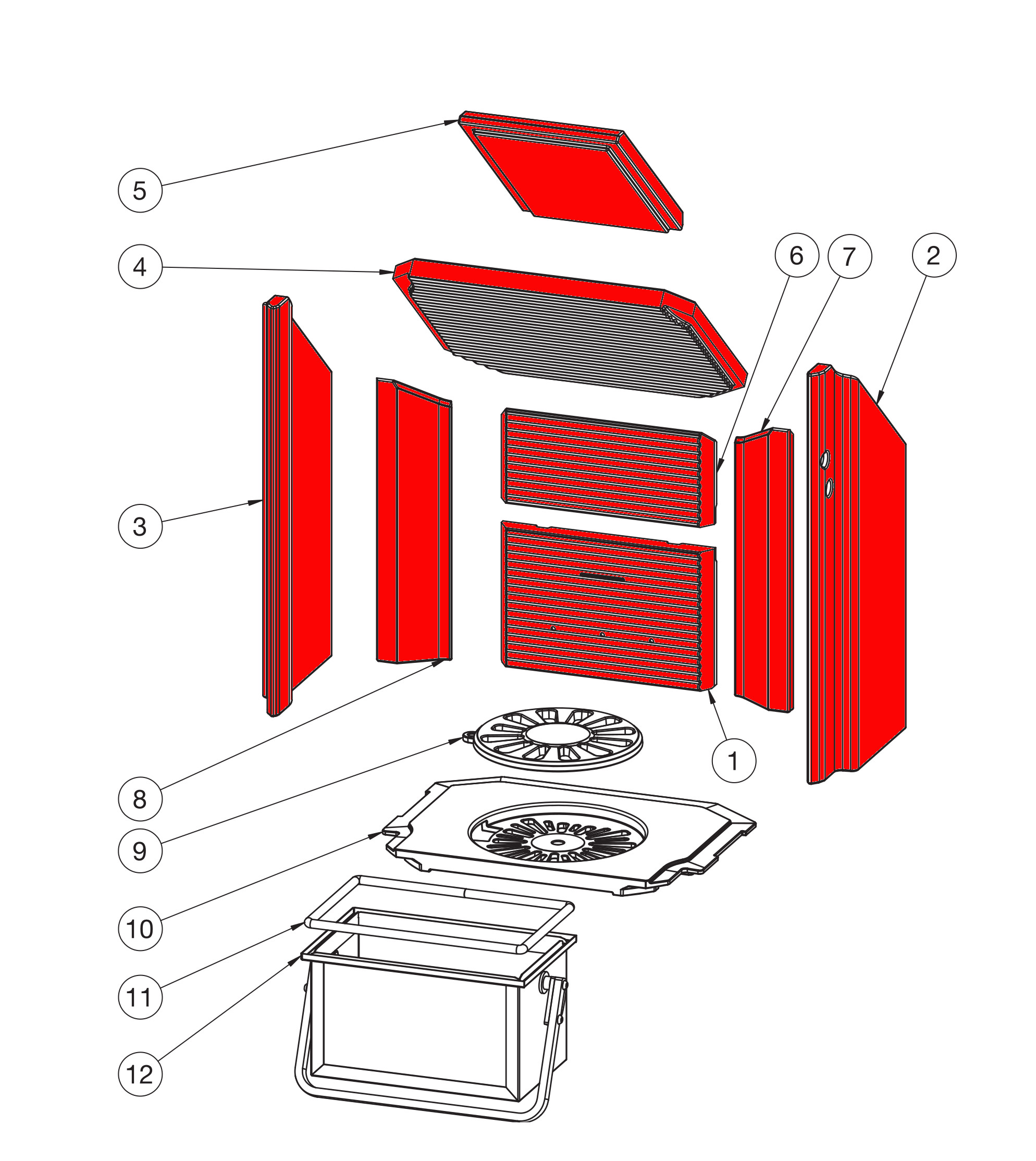 Heta Scan-Line 900 revêtement de chambre de combustion A