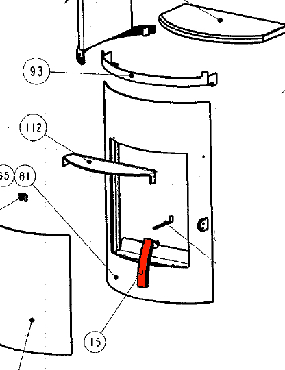 Wamsler Atlas poignée de porte