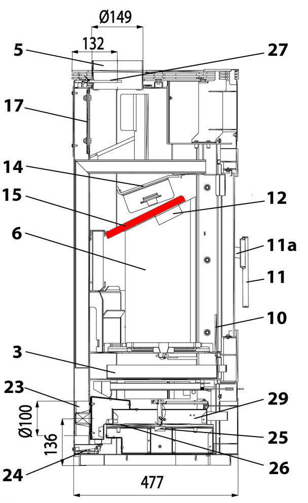 Haas+Sohn I 3020 Zugumlenkung unten Prallplatte