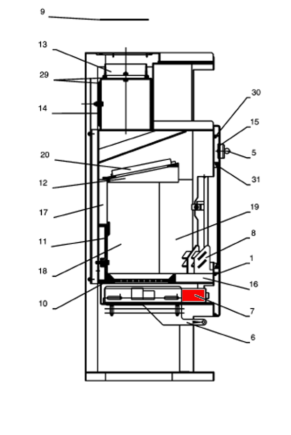 Fireplace Acapulco cendrier