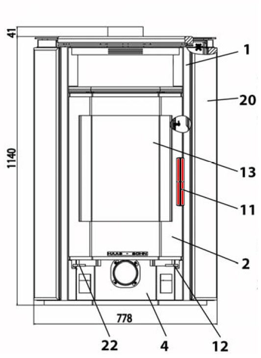 Haas-Sohn Kuopio 265.17 poignée de porte