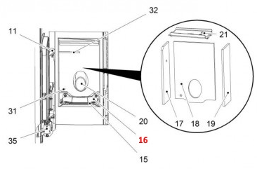 Haas+Sohn Pelletto II 434.08 Brennerkeil