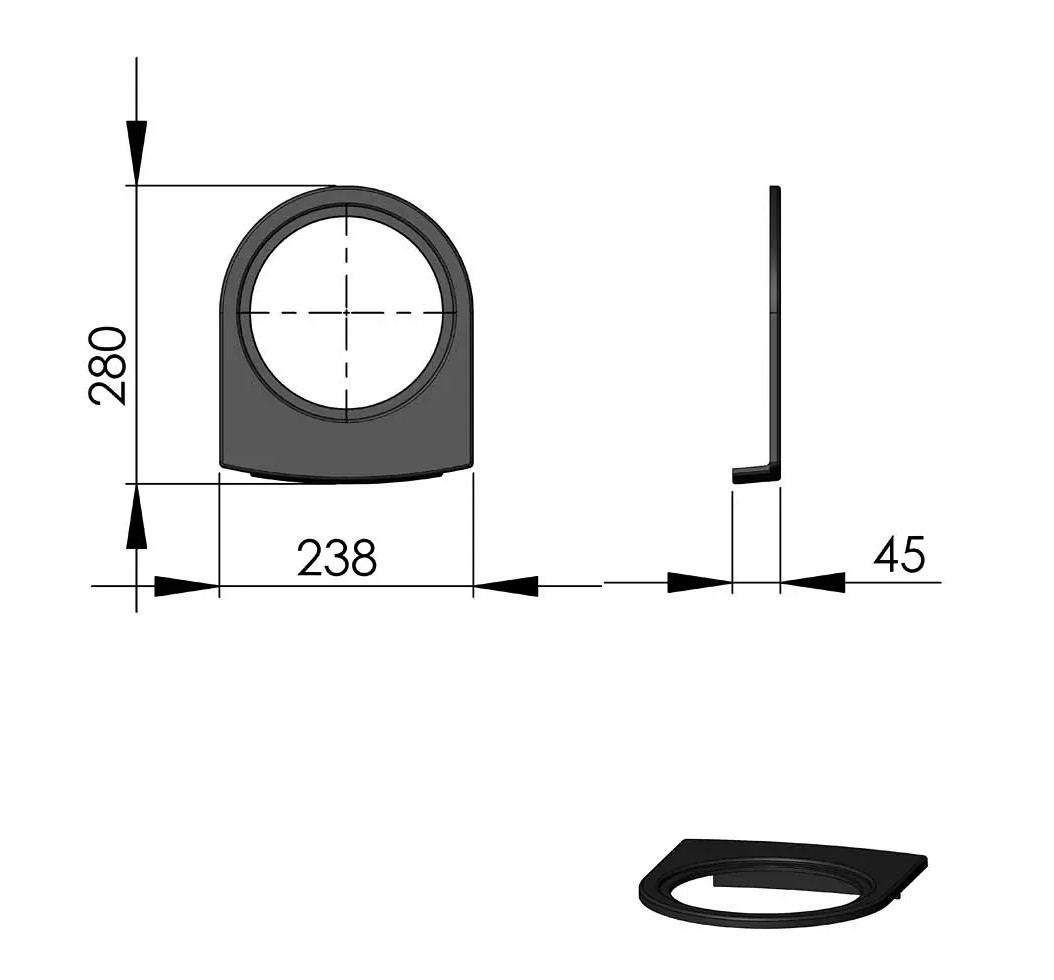 Termatech TT80 grille supérieure fonte