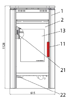 Haas-Sohn Nyland 248.17 poignée de porte