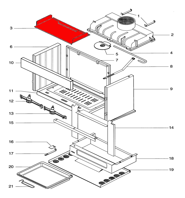 Supra HF 121 C Zugumlenkung Rauchumlenkstein