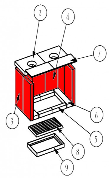 Eurotherm Goslar pierre latérale kit B