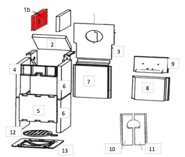 Wamsler Calor S Seitenstein links oben A