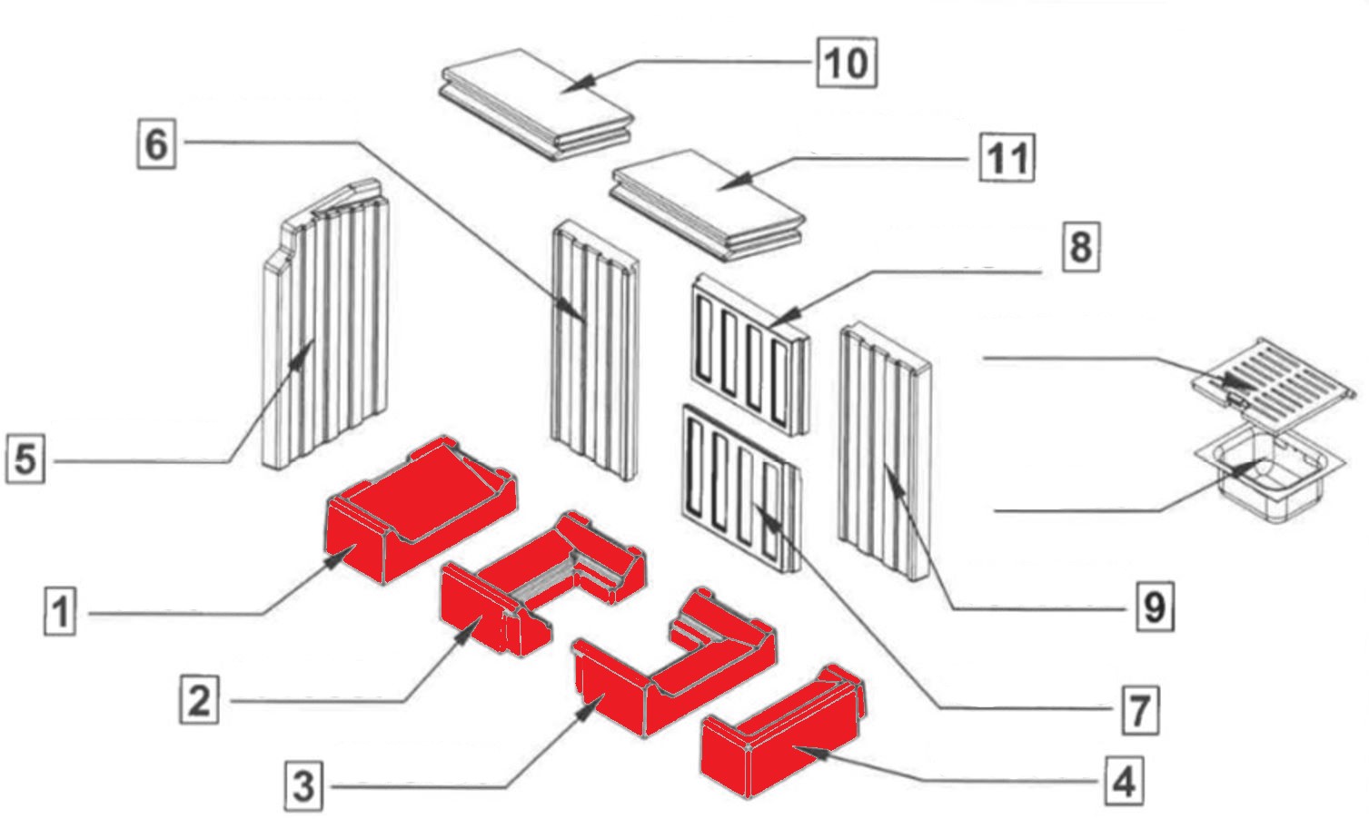 Spartherm Varia 2R-80h pierre de sole kit