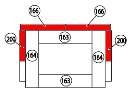 Haas-Sohn Viterbo 3 275.17 pierre latérale kit