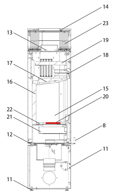 Wodtke KK 95-1 grille de décendrage