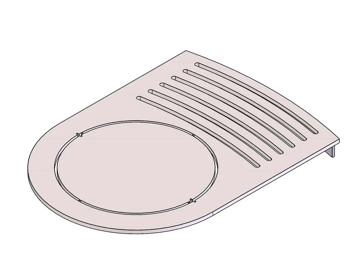 Termatech TT22HST grille supérieure acier