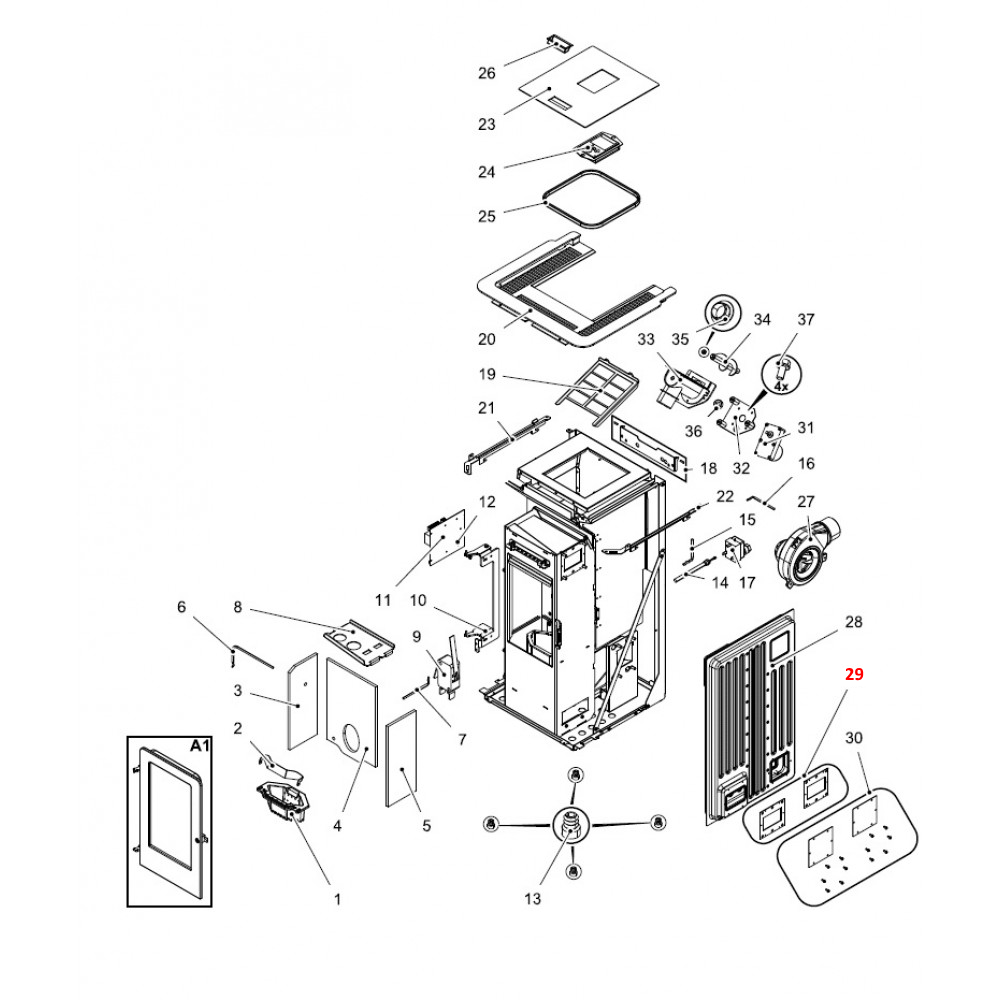 Haas+Sohn Pallazza III RLU-PGI 520.08 le joint du couvercle de révision Kit joint d'audit