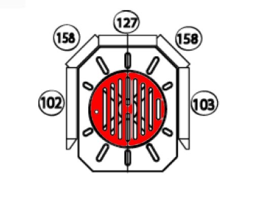 Haas+Sohn Argentum 210.15 grille tournante