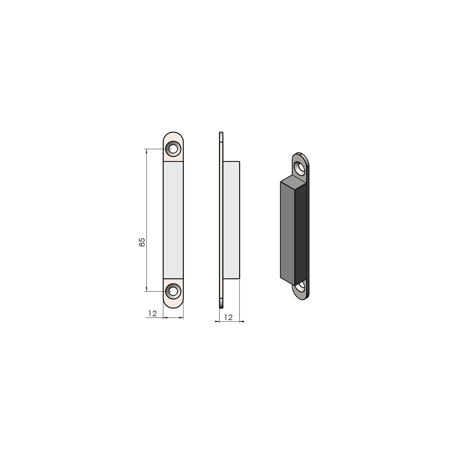 Termatech TT44 loquet magnétique porte de chambre de combustion