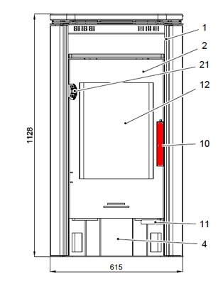 Haas-Sohn Eifel II 230.17 poignée de porte