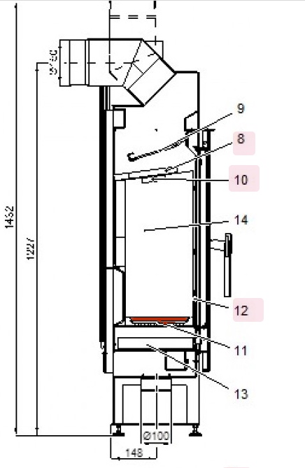 Haas+Sohn Pinus II 218.17 Ascherost Feuerrost