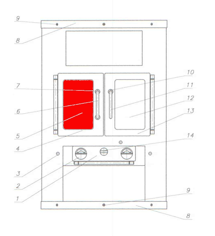 Fireplace Athen vitre gauche A