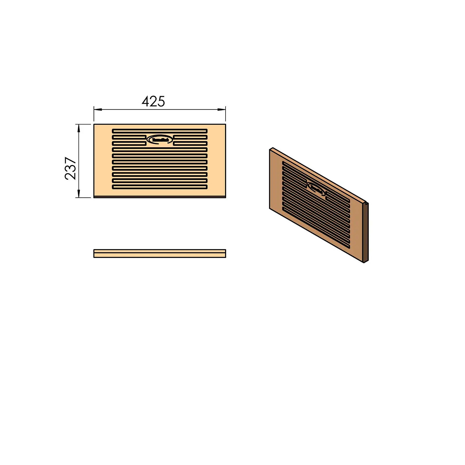 Termatech TT60 pierre de plaque arrière