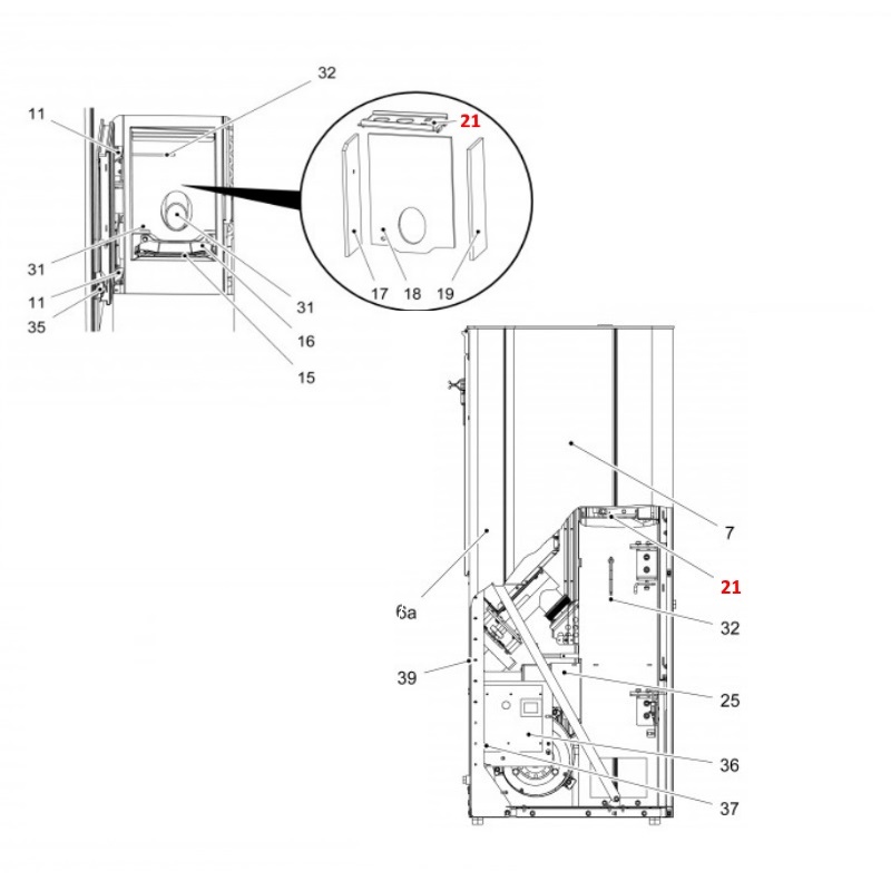 Haas+Sohn Pallazza II 534.08 Déflecteur pierre déflecteur