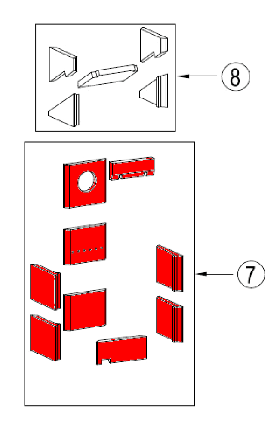 Techfire UNI-1550 ECS XW Feuerraumauskleidung A Brennraumauskleidung