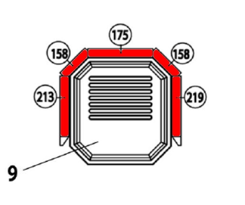 Haas-Sohn Bergamo 267.17 revêtement de chambre de combustion