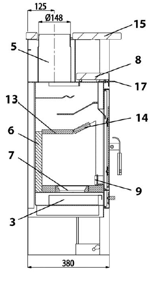 Haas+Sohn Varese 275.15 Zugumlenkung hinten Umlenkstein