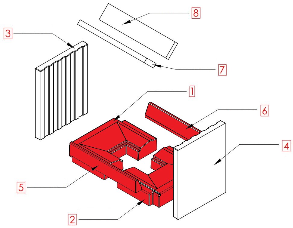 Spartherm Mini S-FDh-57 pierre de sole kit