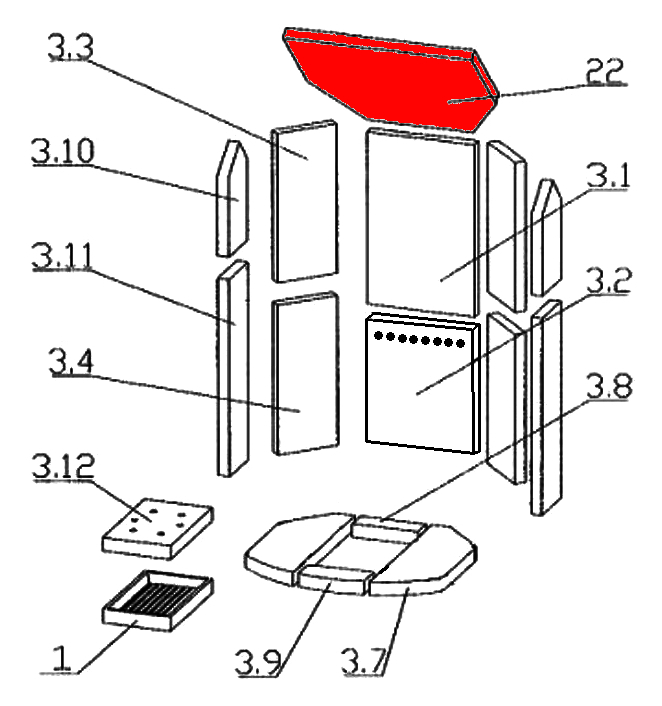 Oranier Polar 8 Z Zugumlenkung unten Prallplatte