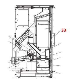 Wodtke ivo.tec water+ porte de chambre de combustion petit