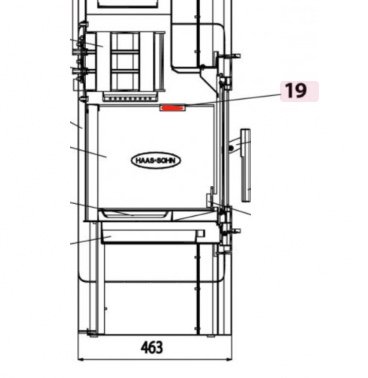 Haas+Sohn I 2060 Pierre de paroi côté Fixation support