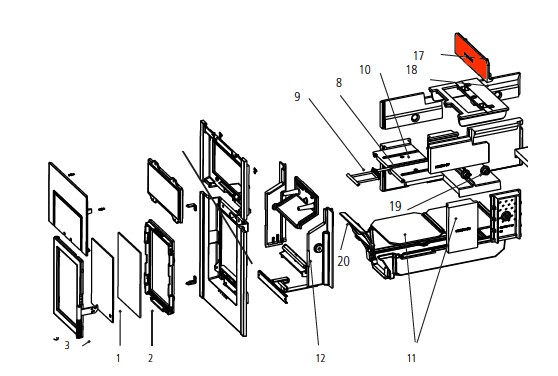 Leda Diamant H100 W déflecteur haut