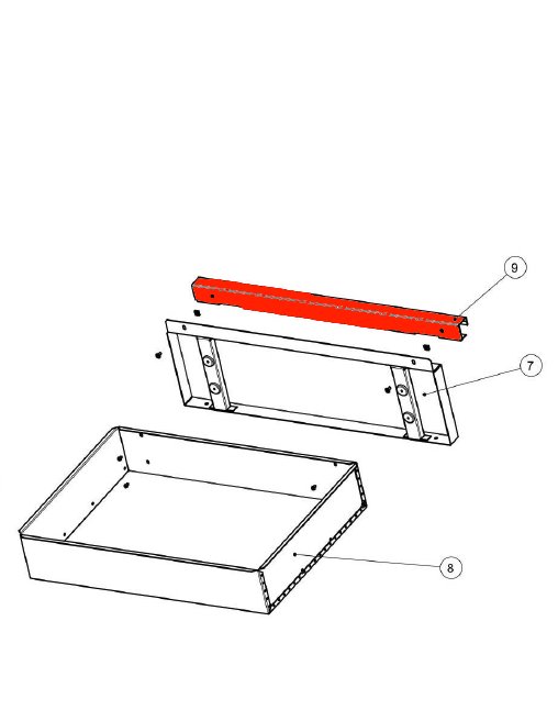 Wamsler W1-75 Holzfach Türgriff