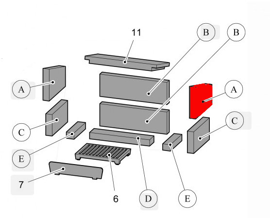 Haas+Sohn Java II 204.14 Seitenstein rechts oben