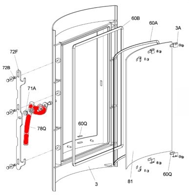 Königshütte Dorado poignée de porte