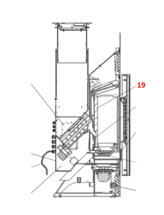 Wodtke PE Nova Einbaugerät air+ pierre de plaque arrière