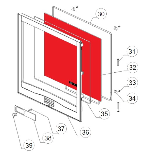 La Nordica Focolare 70 Piano vitre B