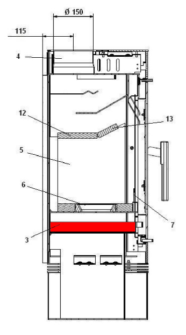 Haas+Sohn Palma 318.15 bac à cendres