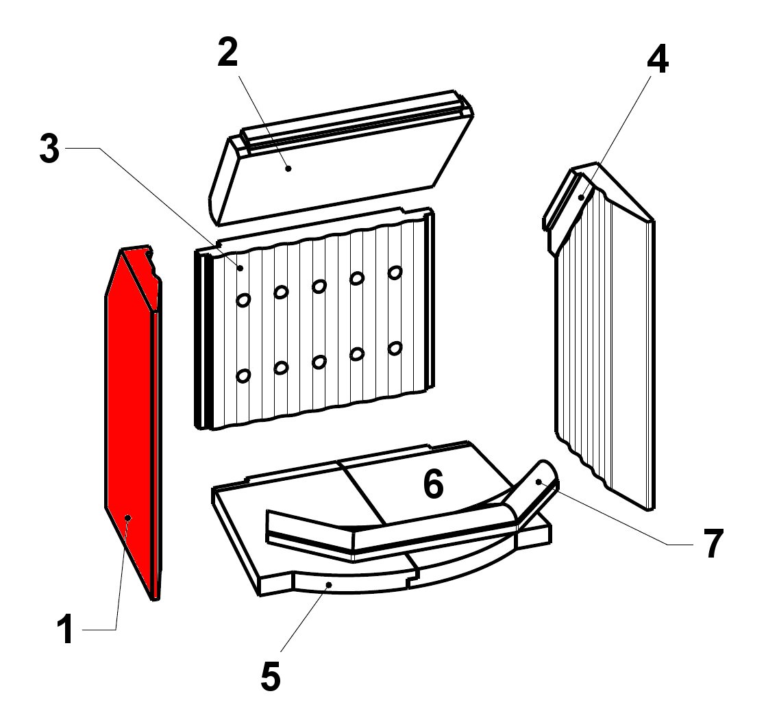 Leda Karat 511 W Seitenstein links A Brennraumstein