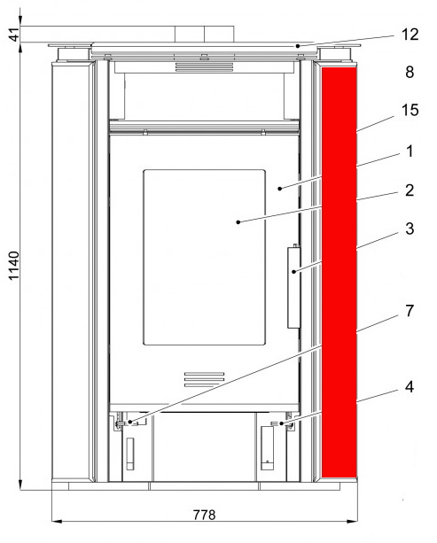 Haas-Sohn Kuopio II 265.17 habillage latéral droit paradiso