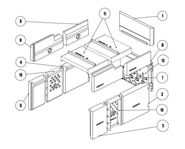 Leda Diamant H300 W revêtement de chambre de combustion