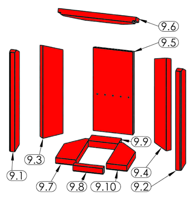 Justus Seeland Feuerraumauskleidung Brennraumsteine