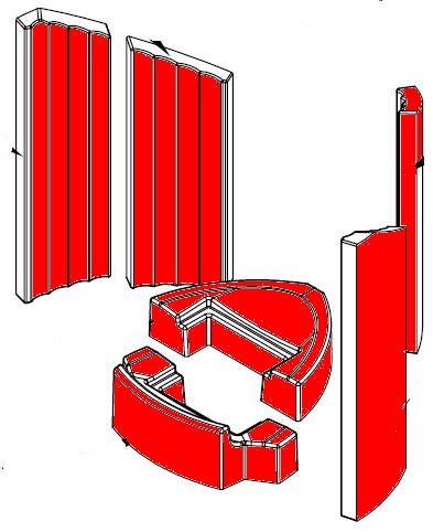 Spartherm Trias Feuerraumauskleidung Feuerraumsteine