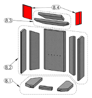 Oranier Pori 7 revêtement chambre de combustion kit B