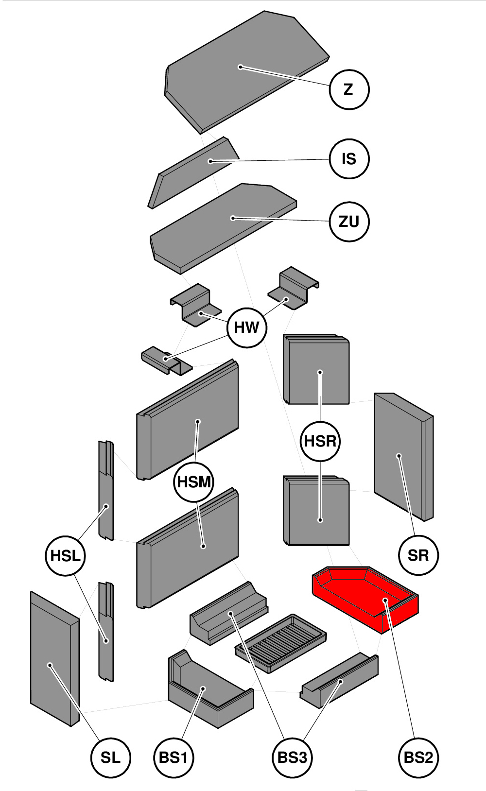 Haas+Sohn Komfort III 180.18 Bodenstein rechts Feuerraumstein