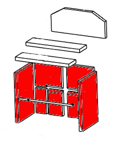 Wamsler System revêtement de chambre de combustion kit