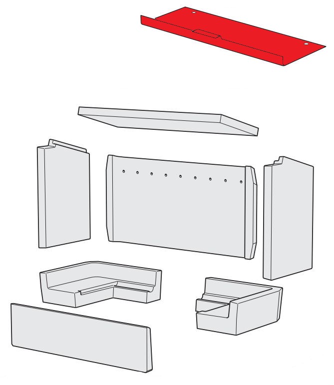 Contura i30 déflecteur acier